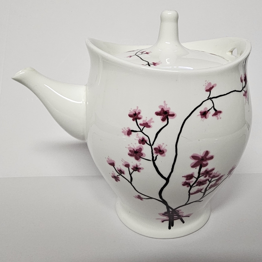 5“ Cherry Blossom Teapot With Lid And No  Handle | Teaopia | Made In China